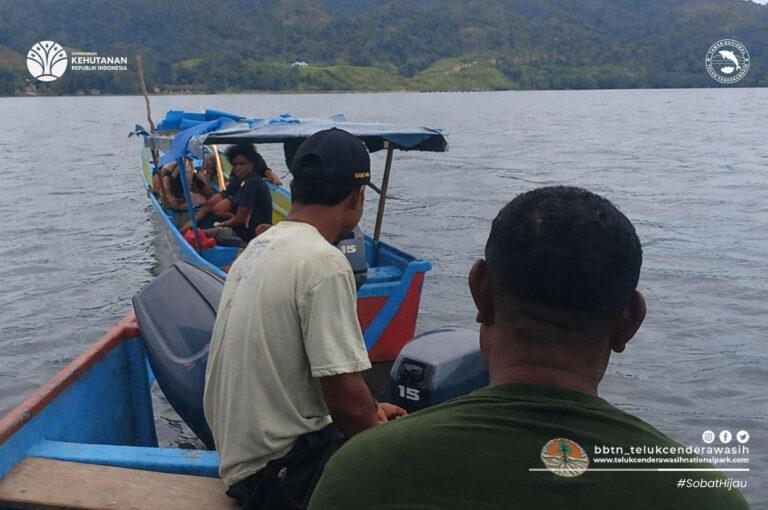 SMART Patrol BBTNTC bersama MMP Menyusuru Perairan Kampung Yomber