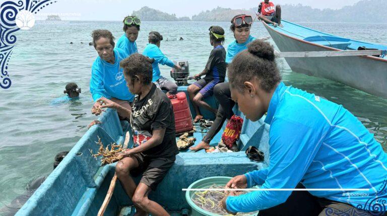 Transplantasi Terumbu Karang dan Pelepasliaran Tukik di SPTN V Rumberpon, Taman Nasional Teluk Cenderawasih